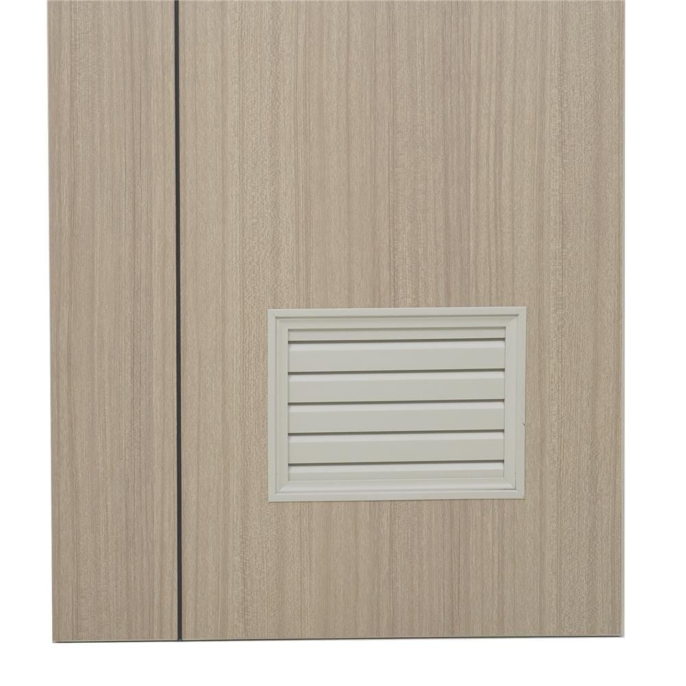 ประตูห้องน้ำ UPVC AZLE GROOVE P3 เกล็ดล่าง 70X200 ซม. สีบีช เจาะลูกบิด