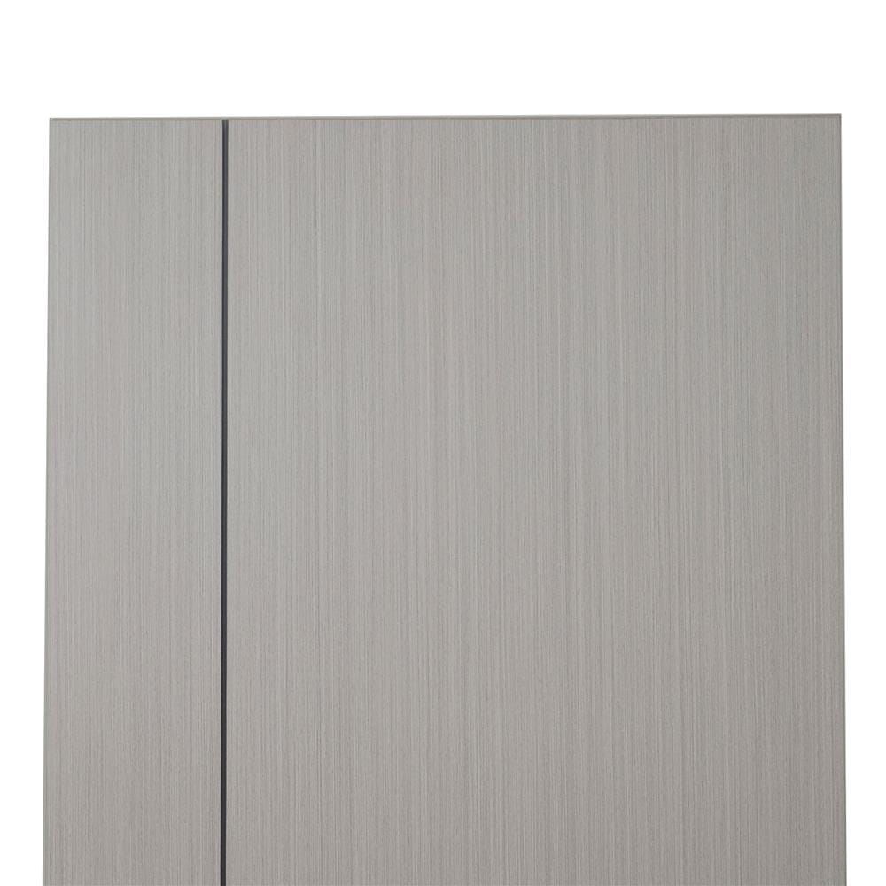 ประตูห้องน้ำ UPVC AZLE GROOVE P3 เกล็ดล่าง 70X200 ซม. สี PINK OAK เจาะลูกบิด