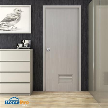 ประตูห้องน้ำ UPVC AZLE GROOVE P3 เกล็ดล่าง 70X200 ซม. สี PINK OAK เจาะลูกบิด_5