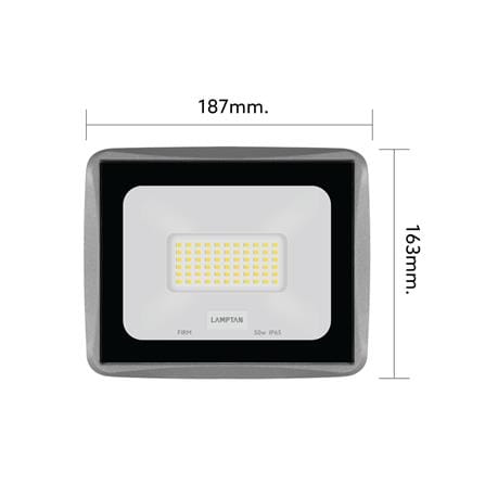 สปอตไลท์ภายนอก LED LAMPTAN FIRM 50 วัตต์ WARM WHITE_6