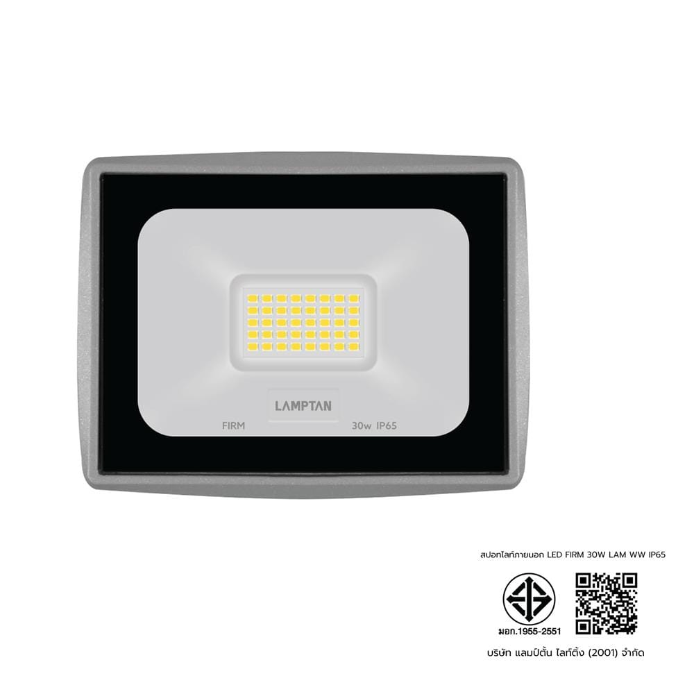 สปอตไลท์ภายนอก LED LAMPTAN FIRM 30 วัตต์ WARM WHITE