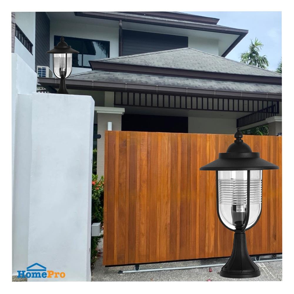 ไฟหัวเสา L&E 36-00362 สีดำ