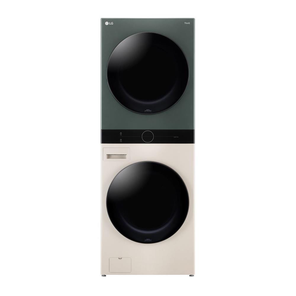ตู้ซักผ้าและอบผ้า LG WT1410NHEG 14/10 กก. 1000RPM HEAT PUMP อินเวอร์เตอร์ สีเขียวเบจ