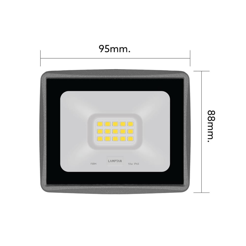 สปอตไลท์ภายนอก LED LAMPTAN FIRM 10 วัตต์ WARM WHITE