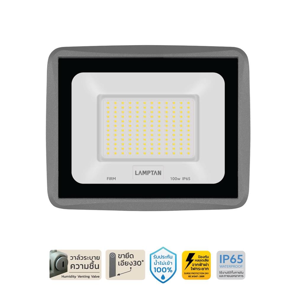 สปอตไลท์ภายนอก LED LAMPTAN FIRM 100 วัตต์ DAYLIGHT
