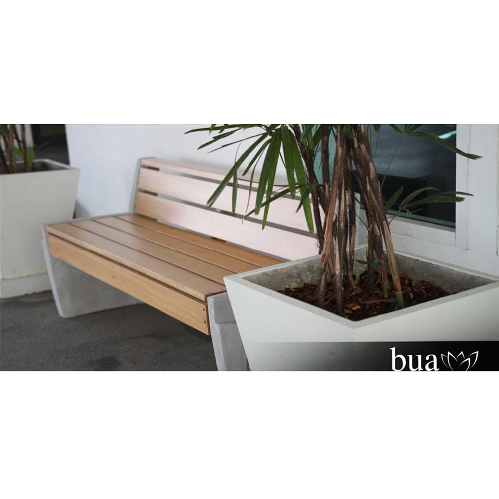 ม้านั่งสนาม BUA DESIGN BLOOM ECO WOOD สีไม้ธรรมชาติ