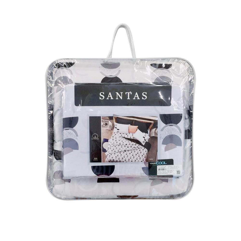 ชุดผ้าปูที่นอน 5 ฟุต 6 ชิ้น SANTAS IMBUE GR