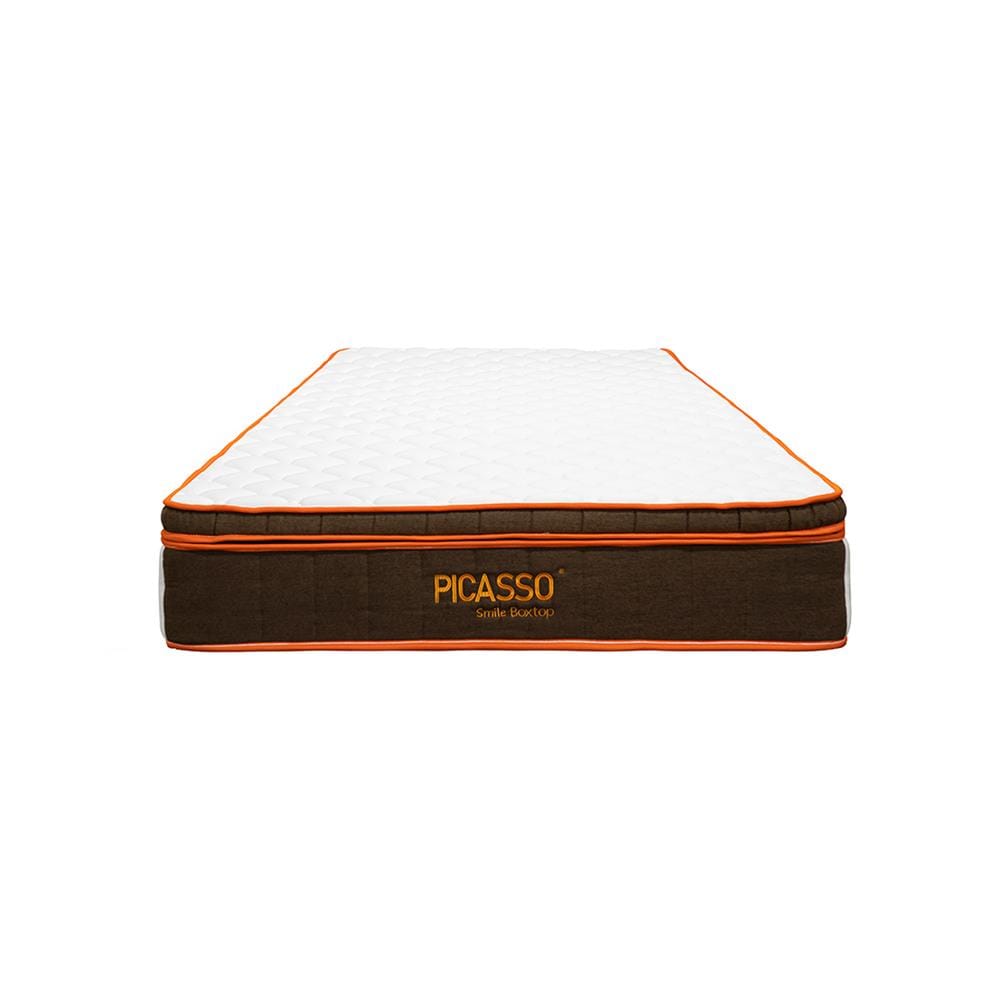 ที่นอนพ็อกเก็ตสปริง 3.5 ฟุต สุญญากาศ PICASSO COMFORT รุ่น SMILE BOXTOP พร้อมชุดเครื่องนอน 7 ชิ้น