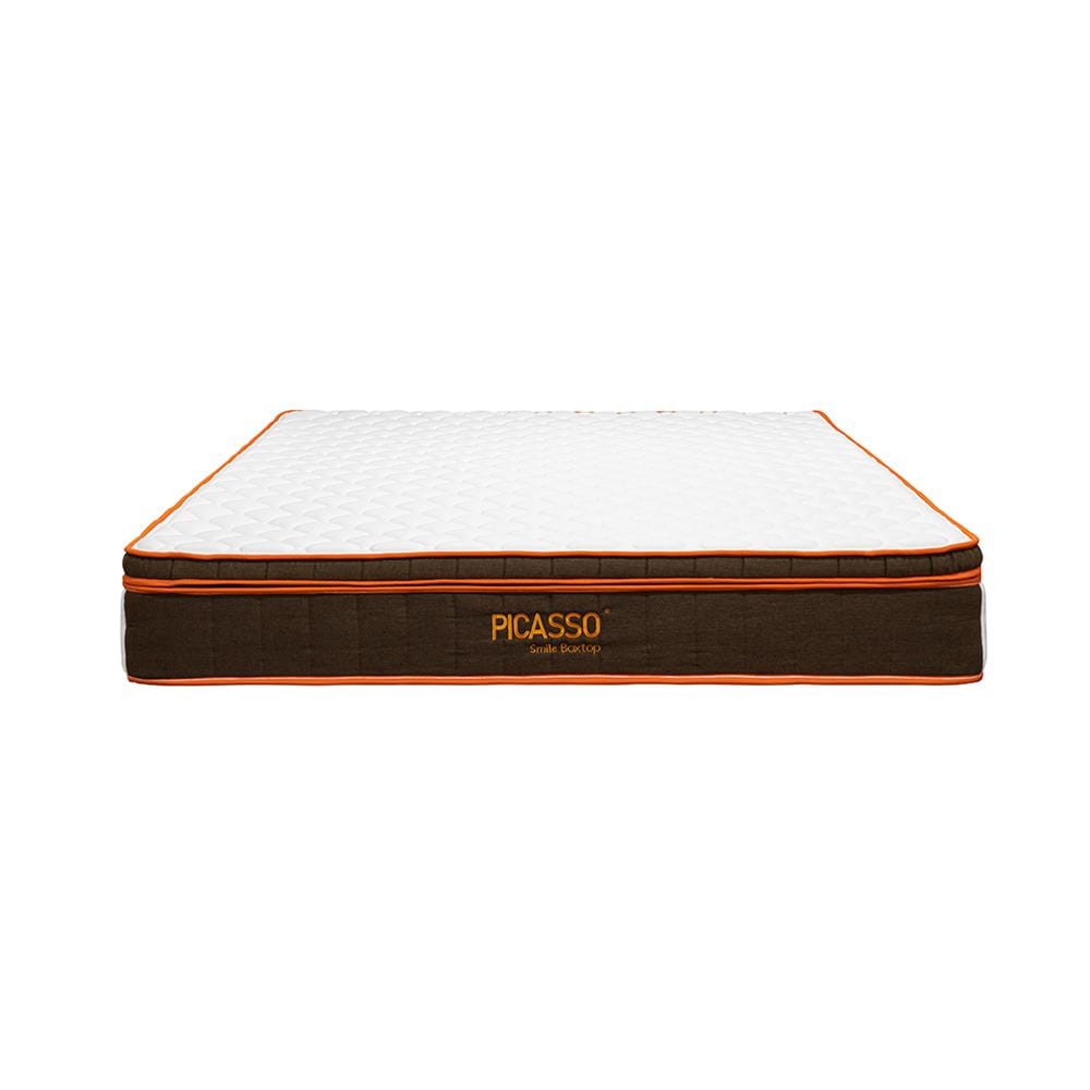 ที่นอนพ็อกเก็ตสปริง 6 ฟุต สุญญากาศ PICASSO COMFORT รุ่น SMILE BOXTOP พร้อมชุดเครื่องนอน 11 ชิ้น