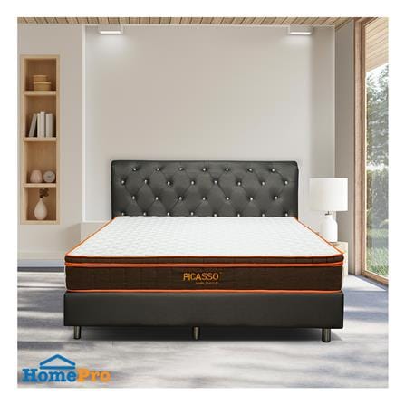 ที่นอนพ็อกเก็ตสปริง 5 ฟุต สุญญากาศ PICASSO COMFORT รุ่น SMILE BOXTOP พร้อมชุดเครื่องนอน 11 ชิ้น_3
