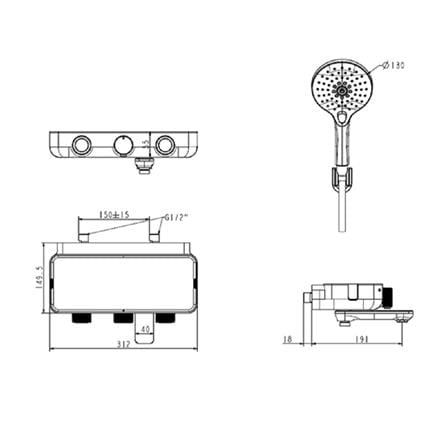 ก๊อกผสมอ่างอาบ AMERICAN STANDARD A-4954-200-AT_1