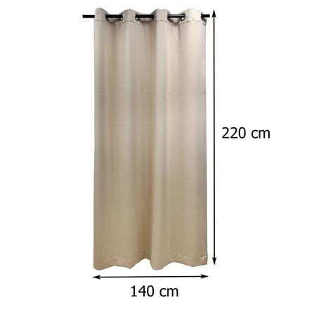 ผ้าม่าน EYELET HOME LIVING STYLE EVERY UV 140X220 ซม. สีครีม_5