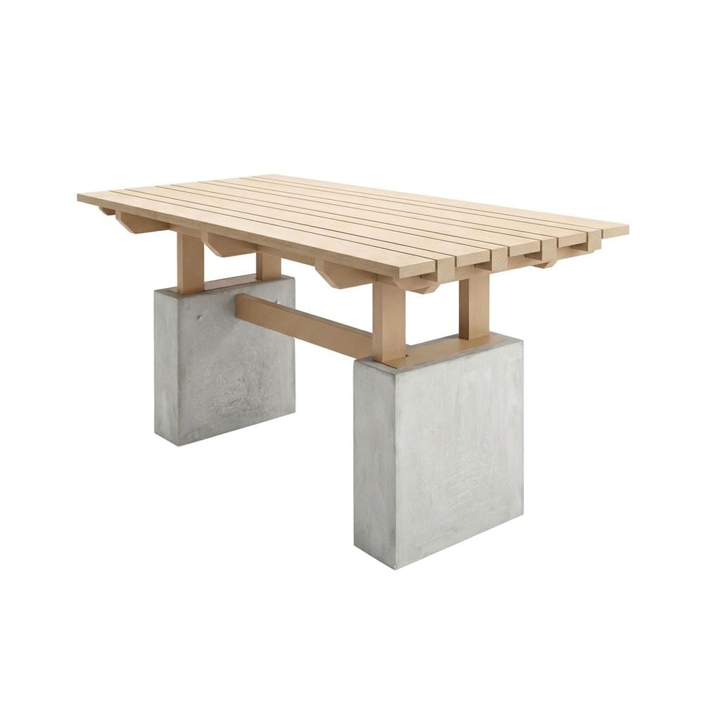โต๊ะสนาม BUA DESIGN BUA STONE2 TABLE ECO WOOD 150 ซม. ไม้ธรรมชาติ
