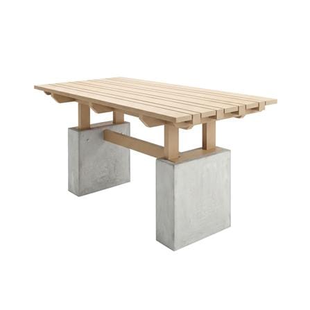 โต๊ะสนาม BUA DESIGN BUA STONE2 TABLE ECO WOOD 150 ซม. ไม้ธรรมชาติ