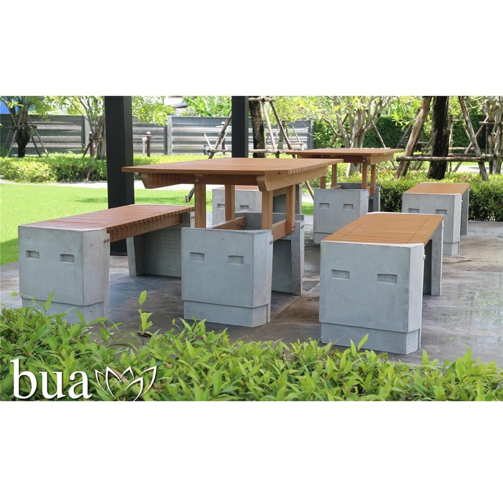โต๊ะสนาม BUA DESIGN BUA STONE 1.0 TABLE ECO WOOD 150 ซม. สีไม้ธรรมชาติ