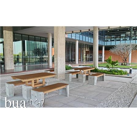 โต๊ะสนาม BUA DESIGN BUA STONE 1.0 TABLE ECO WOOD 150 ซม. สีไม้ธรรมชาติ_6
