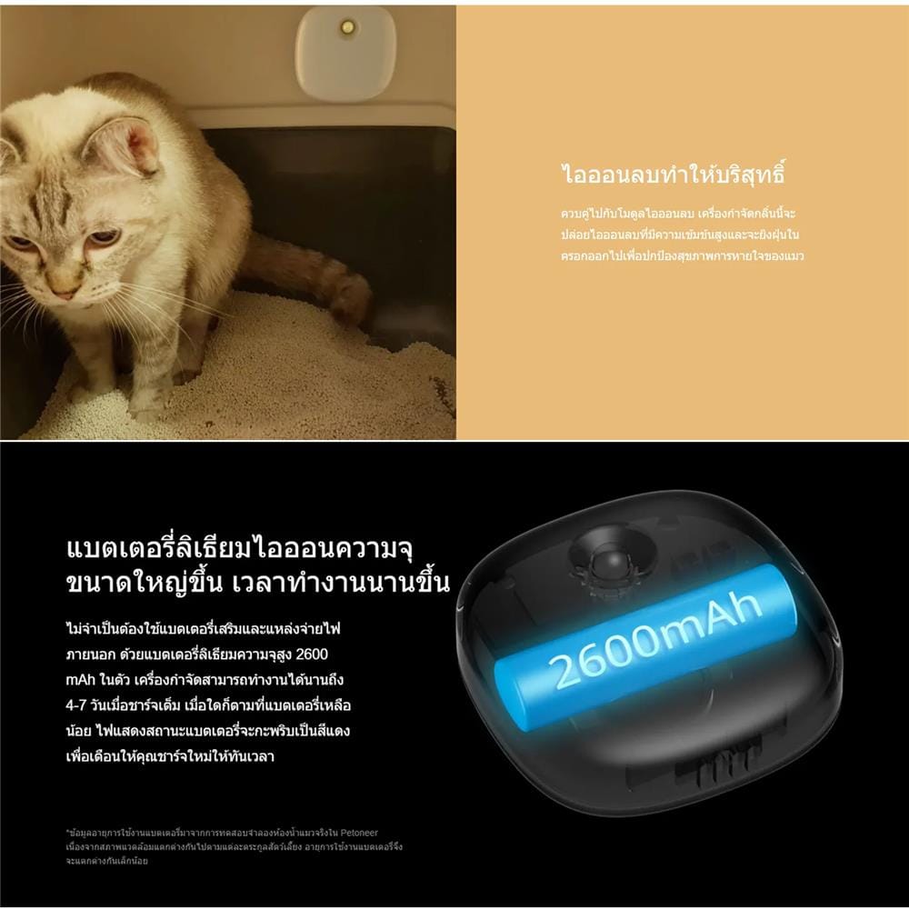 เครื่องดับกลิ่นอัจฉริยะ PETONEER