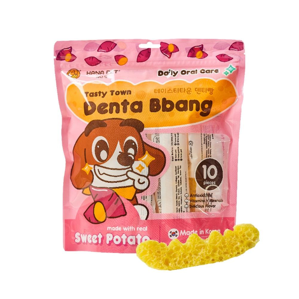 ขนมขัดฟัน HANA PET TASTY TOWN DENTA BBANG รสมันหวานเกาหลี