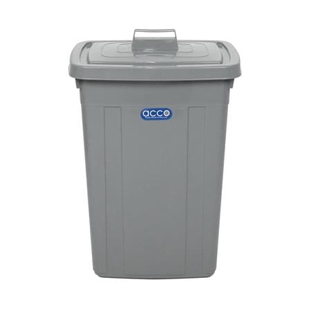 ถังขยะเหลี่ยม ฝาเปิด-ปิด ACCO 95 ลิตร สีเทา_2