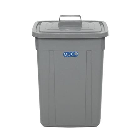 ถังขยะเหลี่ยม ฝาเปิด-ปิด ACCO 42 ลิตร สีเทา_2