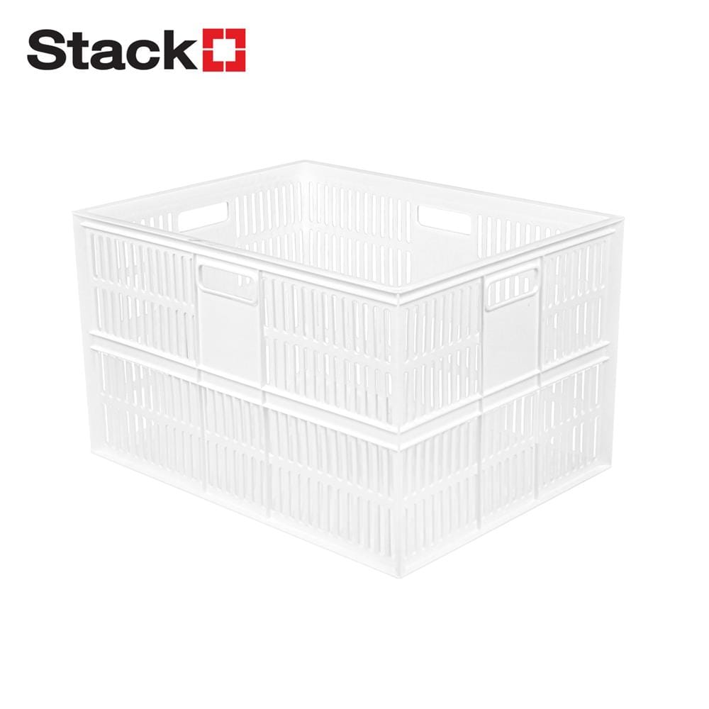 กล่องซ้อนได้ STACKO DT48 47x36x28 ซม. สีขาว_0