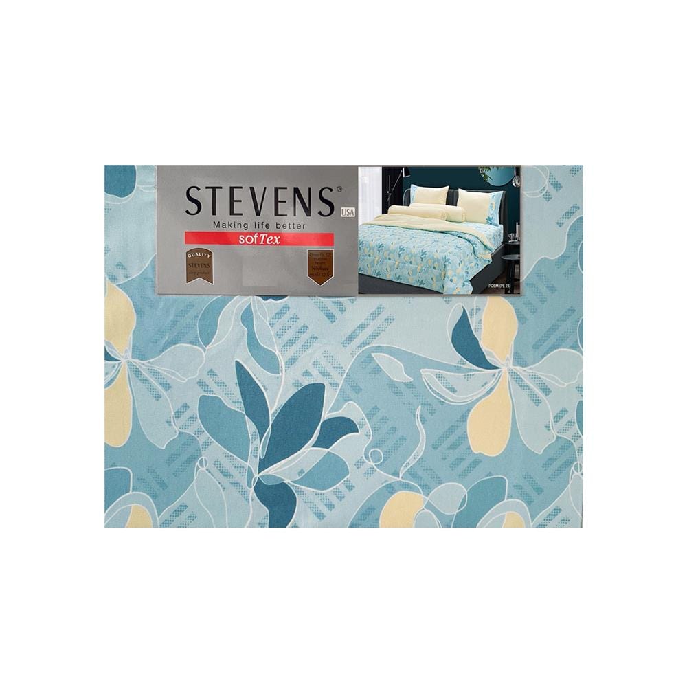 ชุดผ้าปูที่นอน 5 ฟุต 5 ชิ้น STEVENS SOFTEX PE23