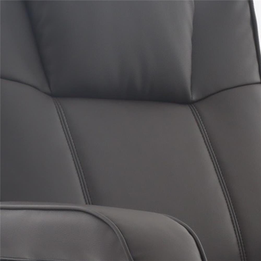 เก้าอี้ปรับเอนนอนขาหมุนพร้อมที่พักเท้า FURDINI SCANDIC PVC สีน้ำตาล