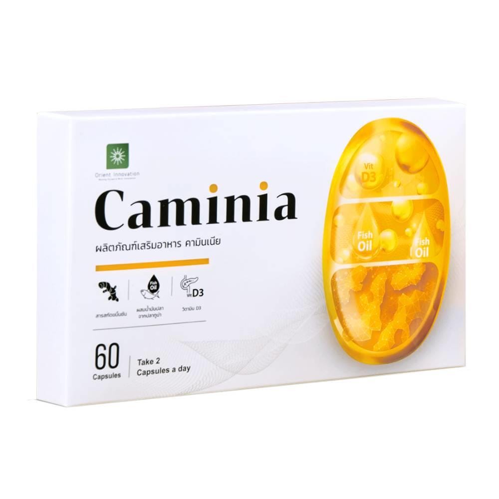ผลิตภัณฑ์เสริมอาหาร CAMINIA แบบกล่อง 60 แคปซูล