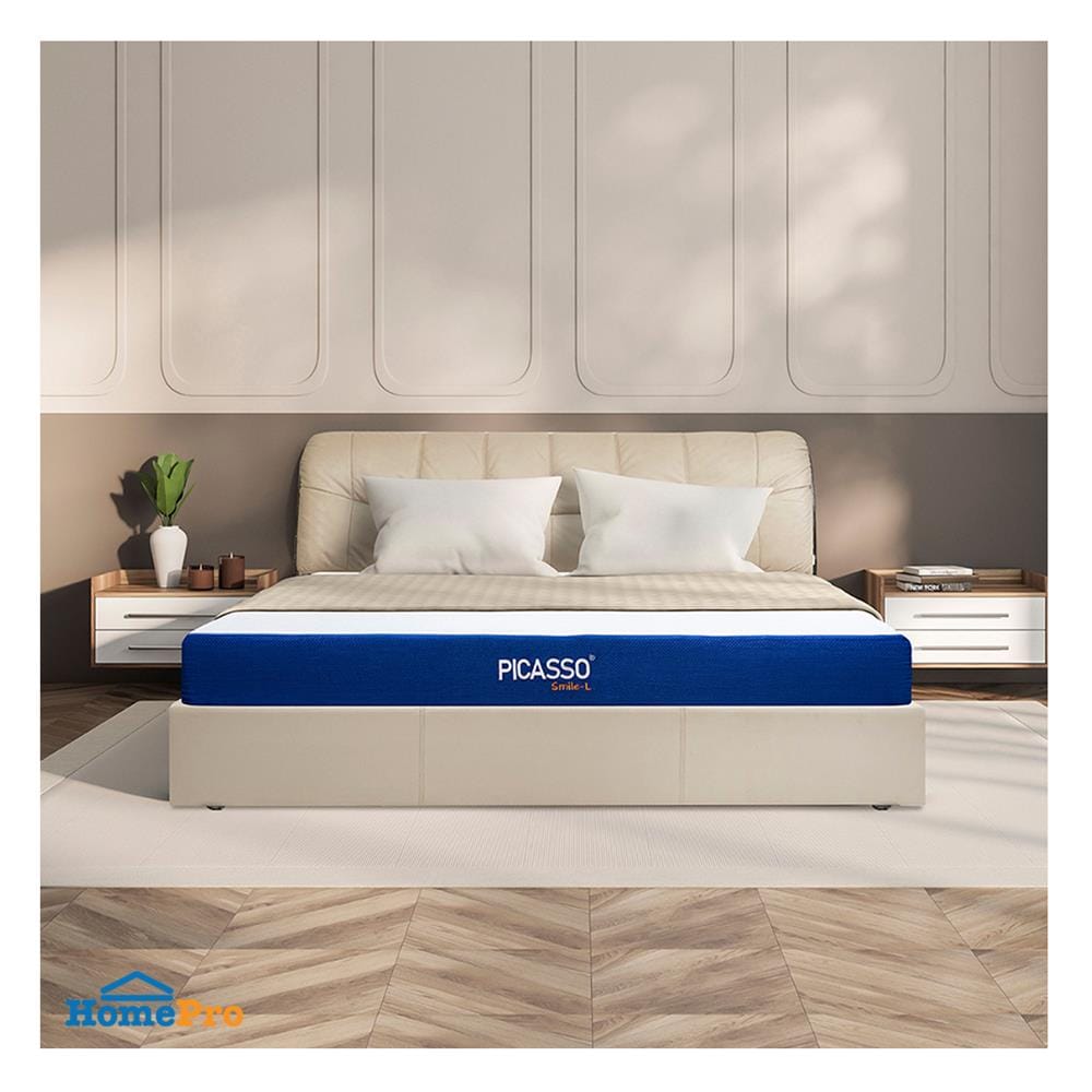 ที่นอนไฮบริด 5 ฟุต สุญญากาศ PICASSO COMFORT รุ่น SMILE-L พร้อมชุดเครื่องนอน 5 ชิ้น