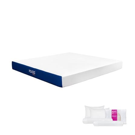 ที่นอนไฮบริด 6 ฟุต สุญญากาศ PICASSO COMFORT  รุ่น SMILE-L พร้อมชุดเครื่องนอน 5 ชิ้น_0