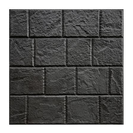 กระเบื้องคอนกรีตปูพื้น DURAONE STAMP PAVE TITAN ROCK 40X40 ซม. สีดำ