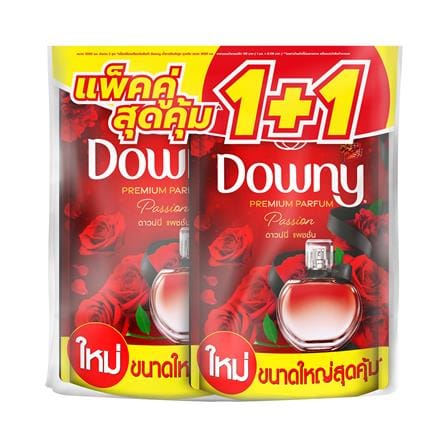 รีฟิลน้ำยาปรับผ้านุ่ม DOWNY PREMIUM PARFUM แพชชั่น 950 มล. (แพ็ก 1แถม1)_0