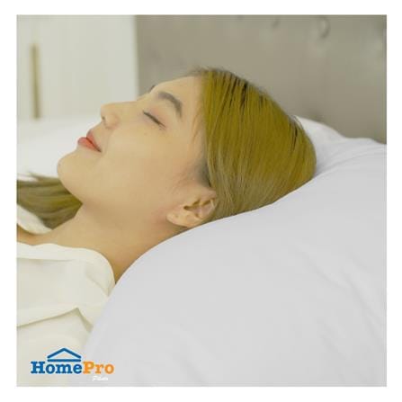หมอนหนุน ใยบอลไมโครไฟเบอร์ HOME LIVING STYLE EXTRA LUXURY 22x35 นิ้ว สีขาว_7