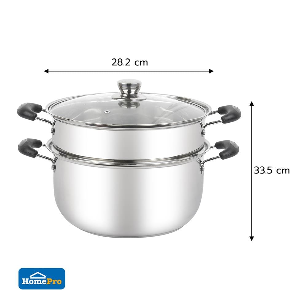 ชุดหม้อนึ่งพร้อมฝา 28 ซม. EKONO MIND 3 ชิ้น
