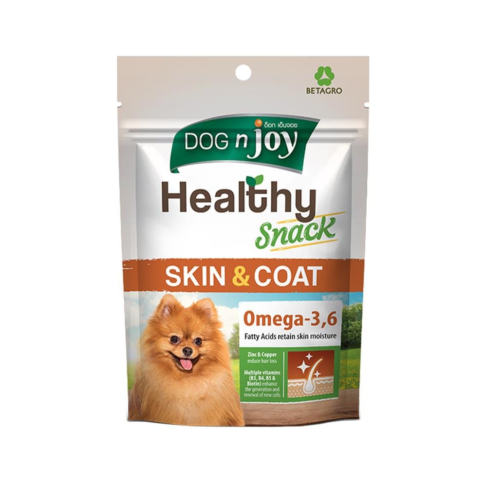 ขนมสุนัข DOG N JOY HEALTHY SNACK SKIN & COAT 100 ก.