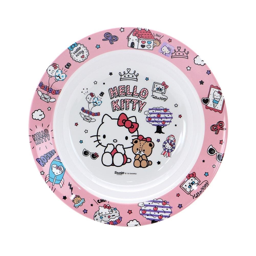 จานเมลามีนลึก 8 นิ้ว SUPERWARE KITTY DREAM