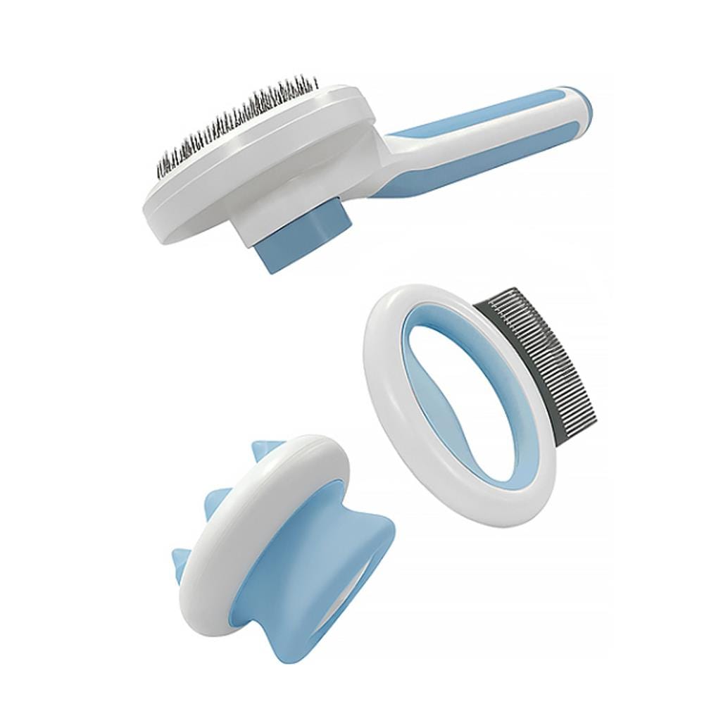 ชุดหวีแปรงสำหรับสัตว์เลี้ยง PANDO PET GROOMING COMB SET  สีฟ้า