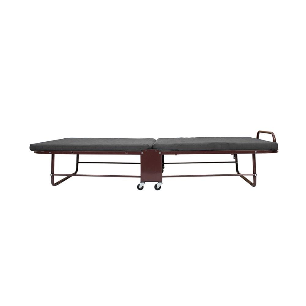เตียงพับพร้อม TOPPER THAIBULL OLT235-75S สีเทา/น้ำตาล