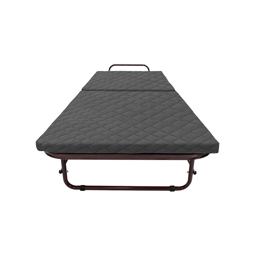 เตียงพับพร้อม TOPPER THAIBULL OLT235-75S สีเทา/น้ำตาล