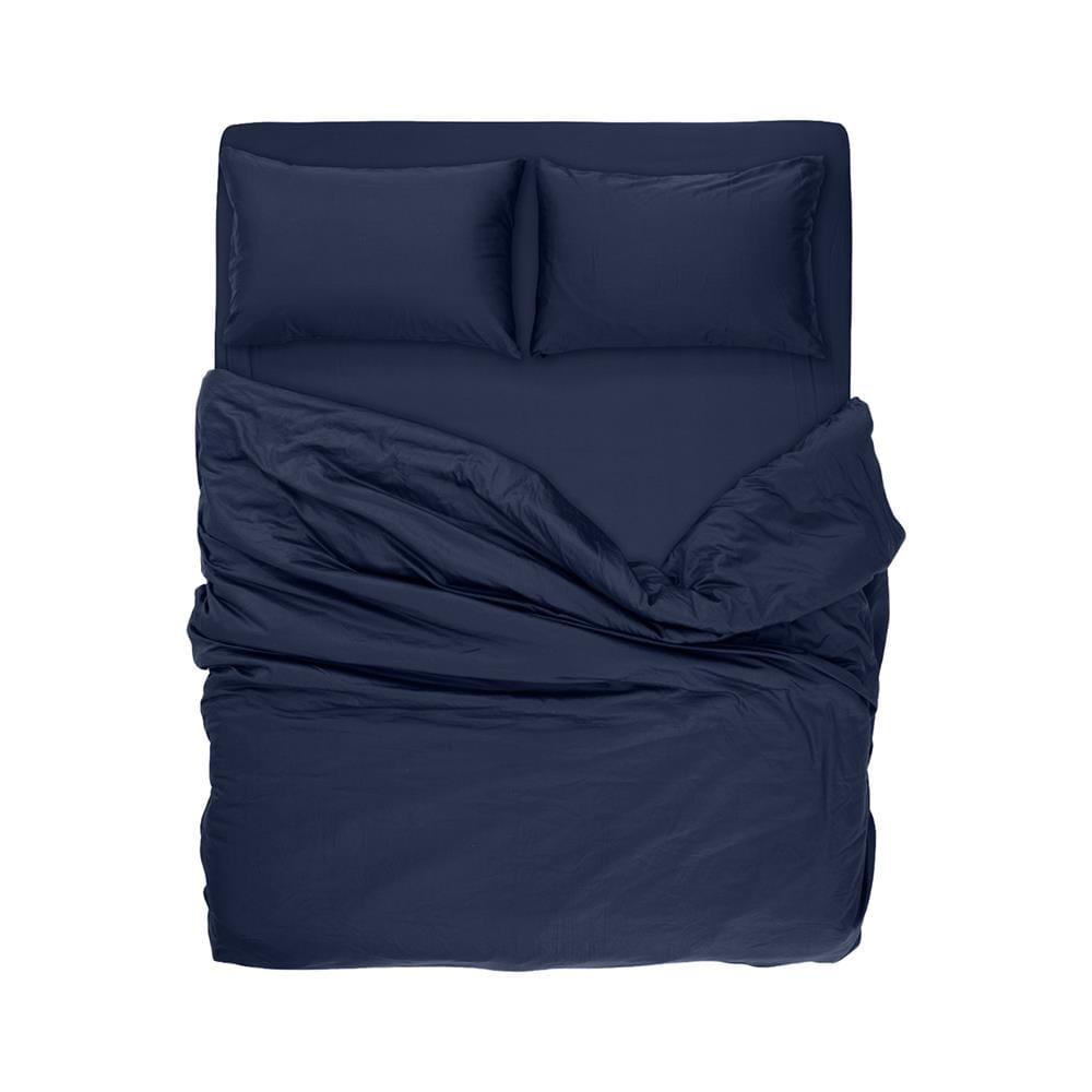 ชุดผ้าปูที่นอน 6 ฟุต 5 ชิ้น BENEATH NAVY BLUE สีน้ำเงินเข้ม