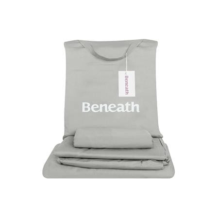 ชุดผ้าปูที่นอน 6 ฟุต 5 ชิ้น BENEATH GENTRY สีเทา_7