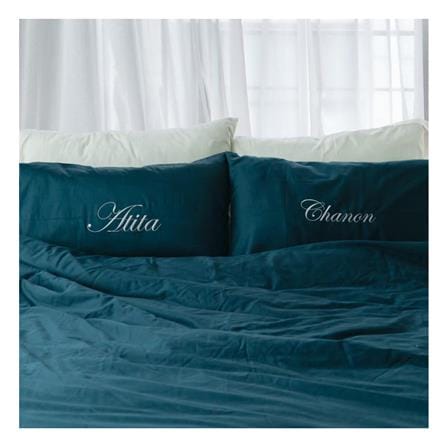 ชุดผ้าปูที่นอน 6 ฟุต 5 ชิ้น BENEATH DARK GREEN สีเขียว_1