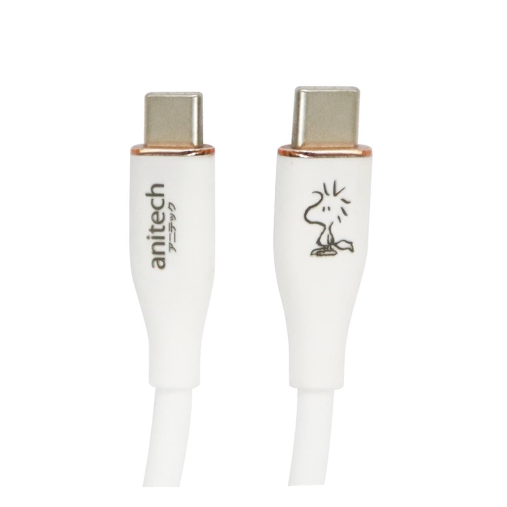 ชุดสายชาร์จ TYPE C TO C ANITECH SNOOPY SNP-D226 สีขาว
