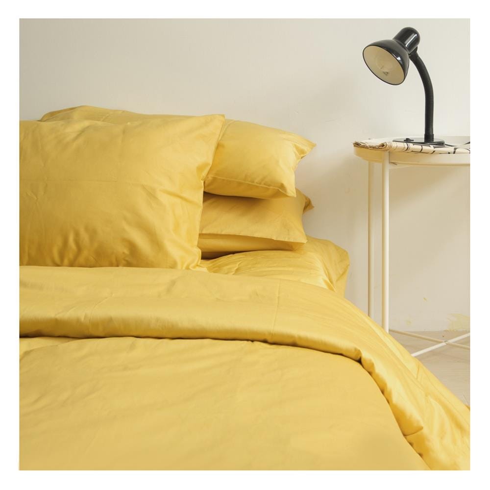 ชุดผ้าปูที่นอน 6 ฟุต 4 ชิ้น BENEATH SUNSHINE สีเหลือง