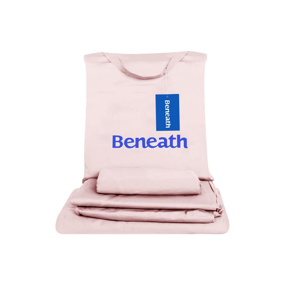 ชุดผ้าปูที่นอน 6 ฟุต 5 ชิ้น BENEATH PEONY สีชมพู