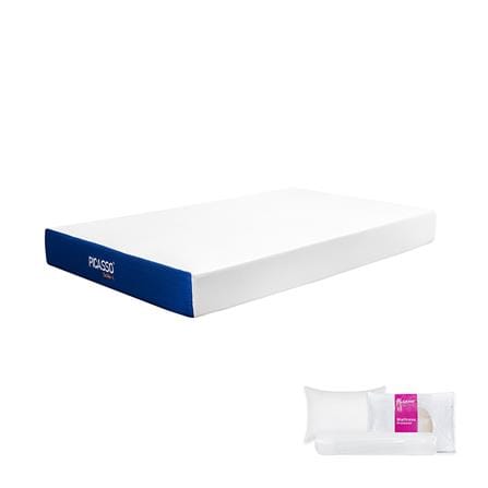 ที่นอนไฮบริด 3.5 ฟุต สุญญากาศ PICASSO COMFORT รุ่น SMILE-L พร้อมชุดเครื่องนอน 3 ชิ้น