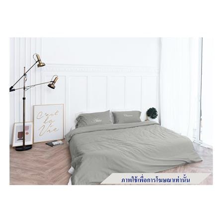 ชุดผ้าปูที่นอน 6 ฟุต 4 ชิ้น BENEATH GENTRY GREY สีเทา