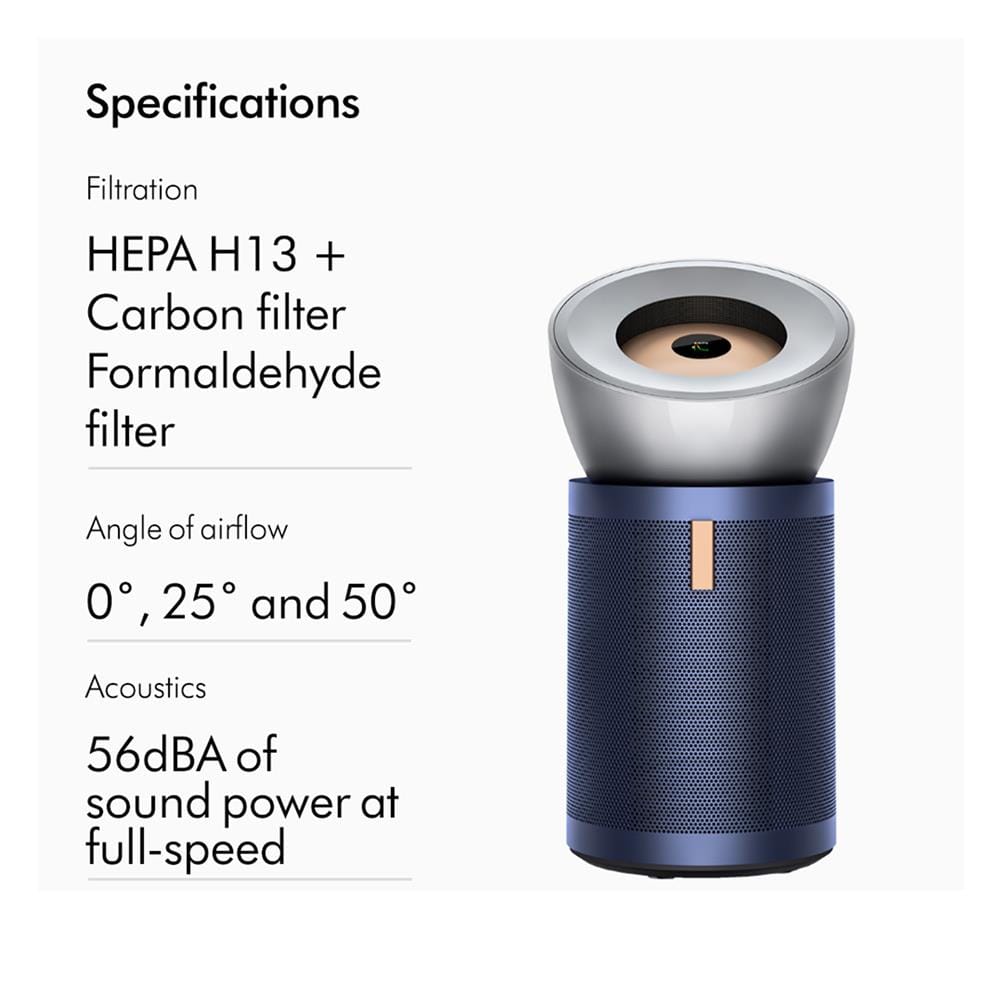 เครื่องฟอกอากาศ 100 ตร.ม. DYSON BP03 สีนิกเกิล/น้ำเงิน