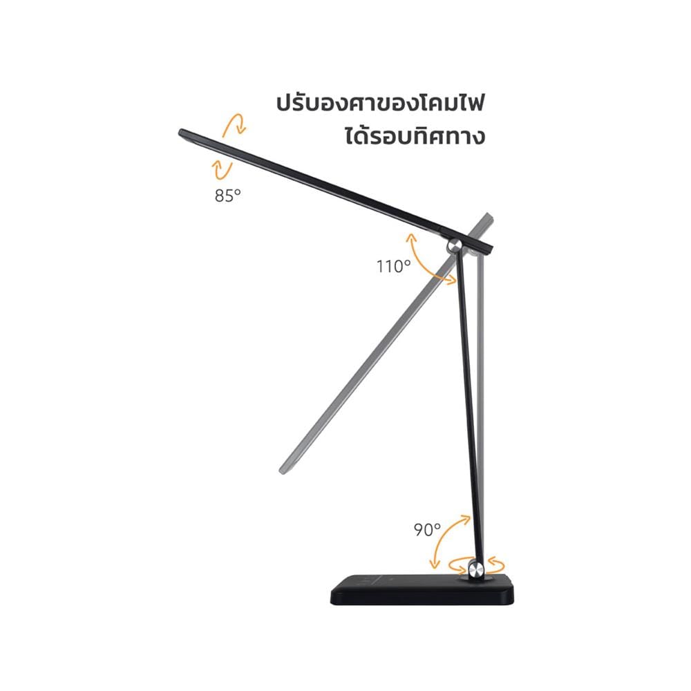 ไฟอ่านหนังสือ LED LAMPTAN LUMI5WCCT 5 วัตต์ DAYLIGHT/COOL WHITE/WARM WHITE สีดำ