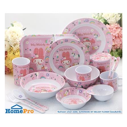 แก้วน้ำเมลามีน 250 มล. SUPERWARE MY MELODY FLOWER_3